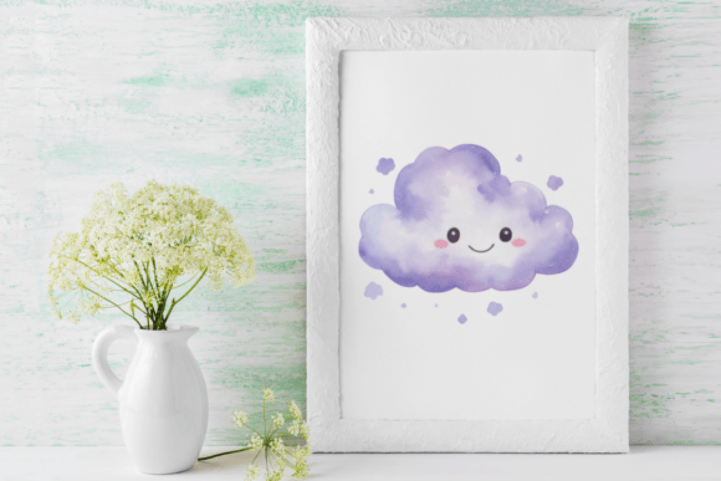 Happy Clouds Clipart Bundle