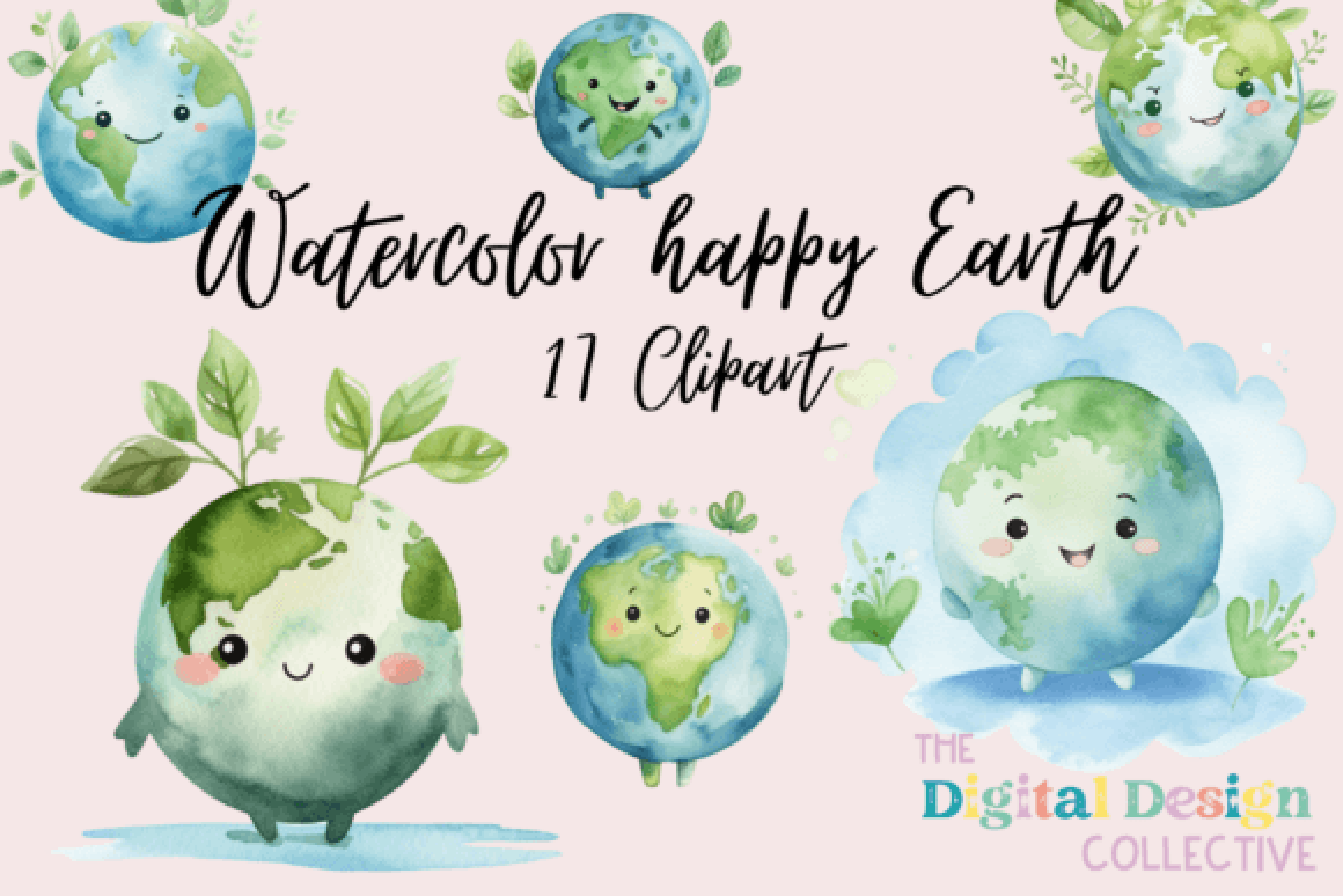 Happy Earth Day Clipart Bundle