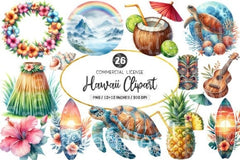 Hawaii Clipart Bundle 44 - CraftNest - Digital Crafting and Art