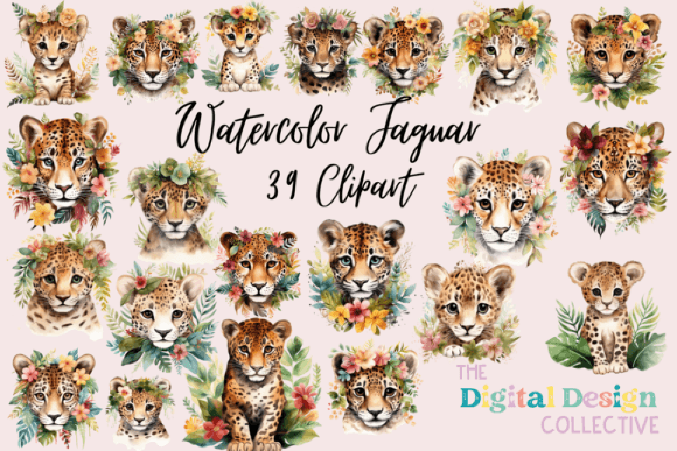 Jaguar Clipart Bundle