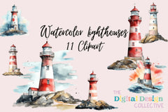 Lighthouse Clipart Bundle - CraftNest - Digital Crafting and Art