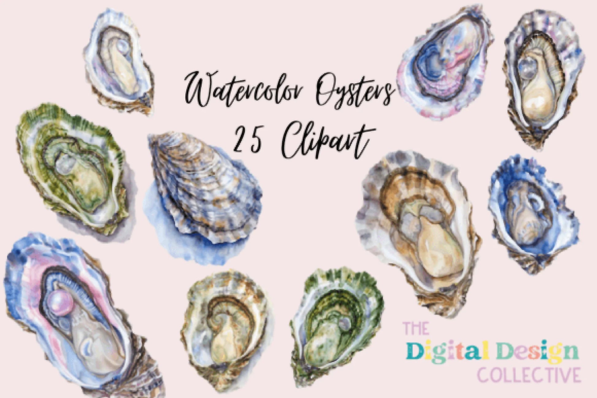 Oyster Clipart Bundle - CraftNest - Digital Crafting and Art