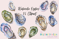 Oyster Clipart Bundle - CraftNest - Digital Crafting and Art