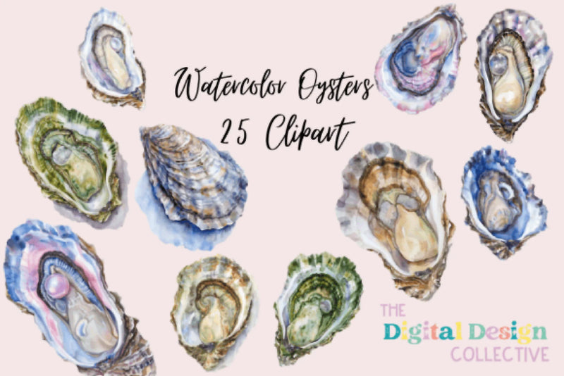 Oyster Clipart Bundle - CraftNest - Digital Crafting and Art