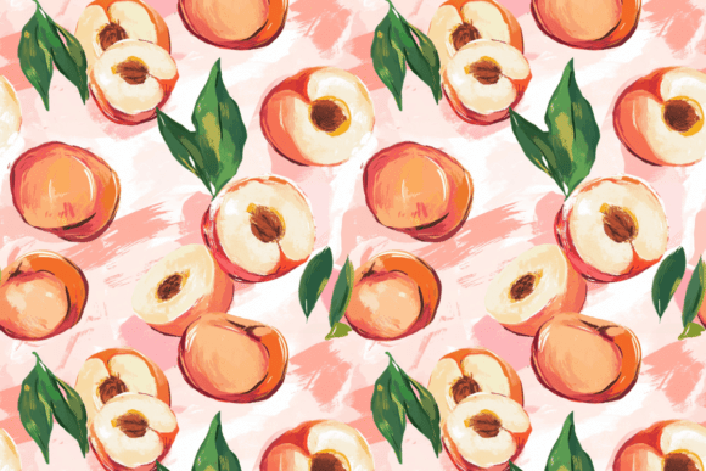 Peach-Themed Seamless Digital Paper - CraftNest - Digital Crafting and Art