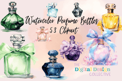 Elegant Perfume Bottles Clipart Bundle - CraftNest - Digital Crafting and Art