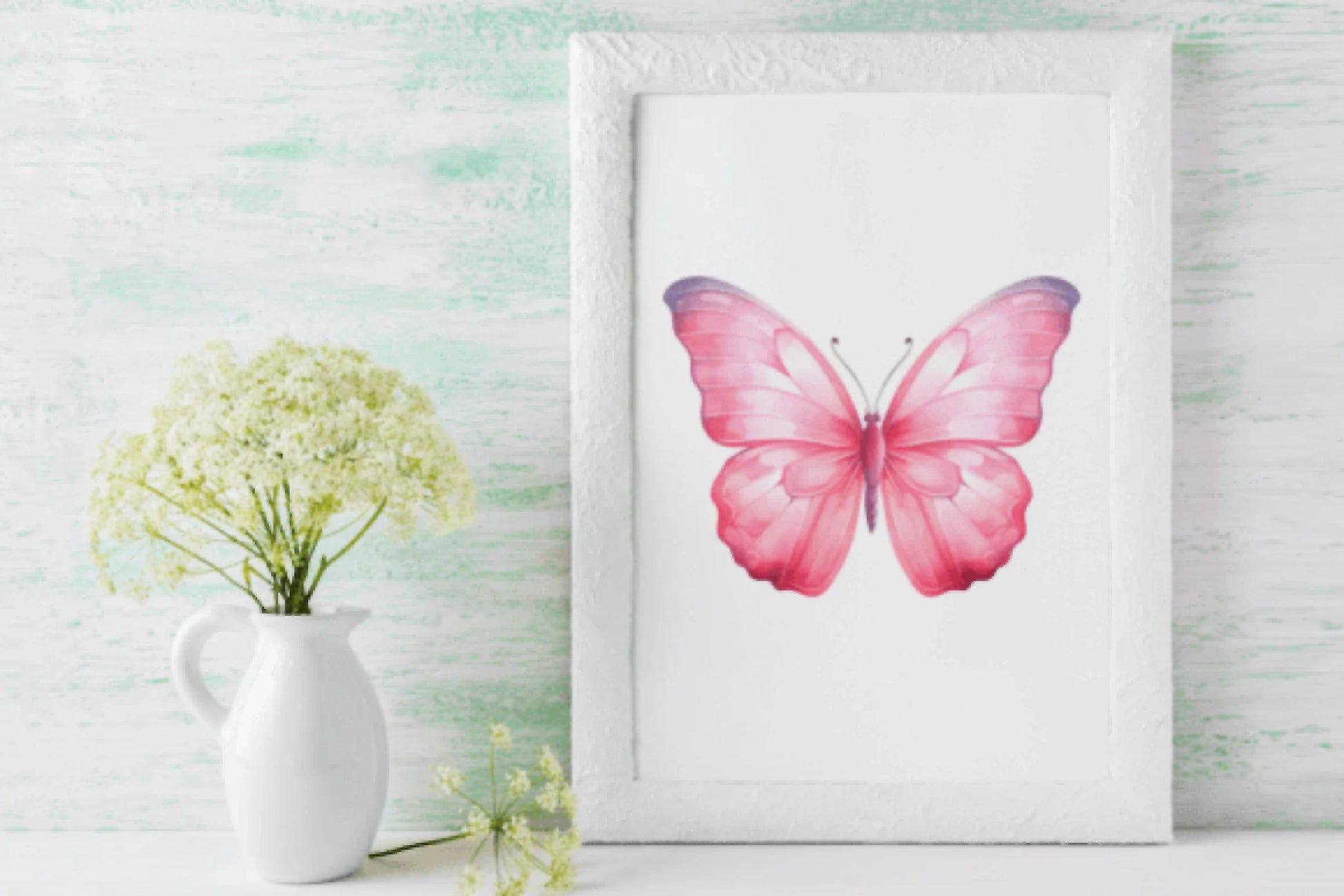 Pink Butterflies Clipart Bundle - CraftNest - Digital Crafting and Art