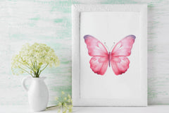 Pink Butterflies Clipart Bundle - CraftNest - Digital Crafting and Art