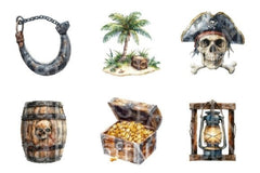 Pirate Clipart Bundle 2 - CraftNest - Digital Crafting and Art