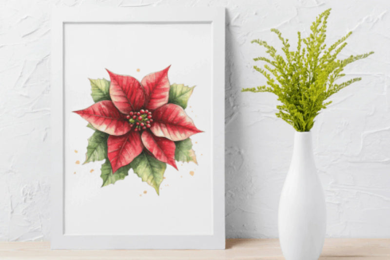 Poinsettia Clipart Bundle - CraftNest - Digital Crafting and Art