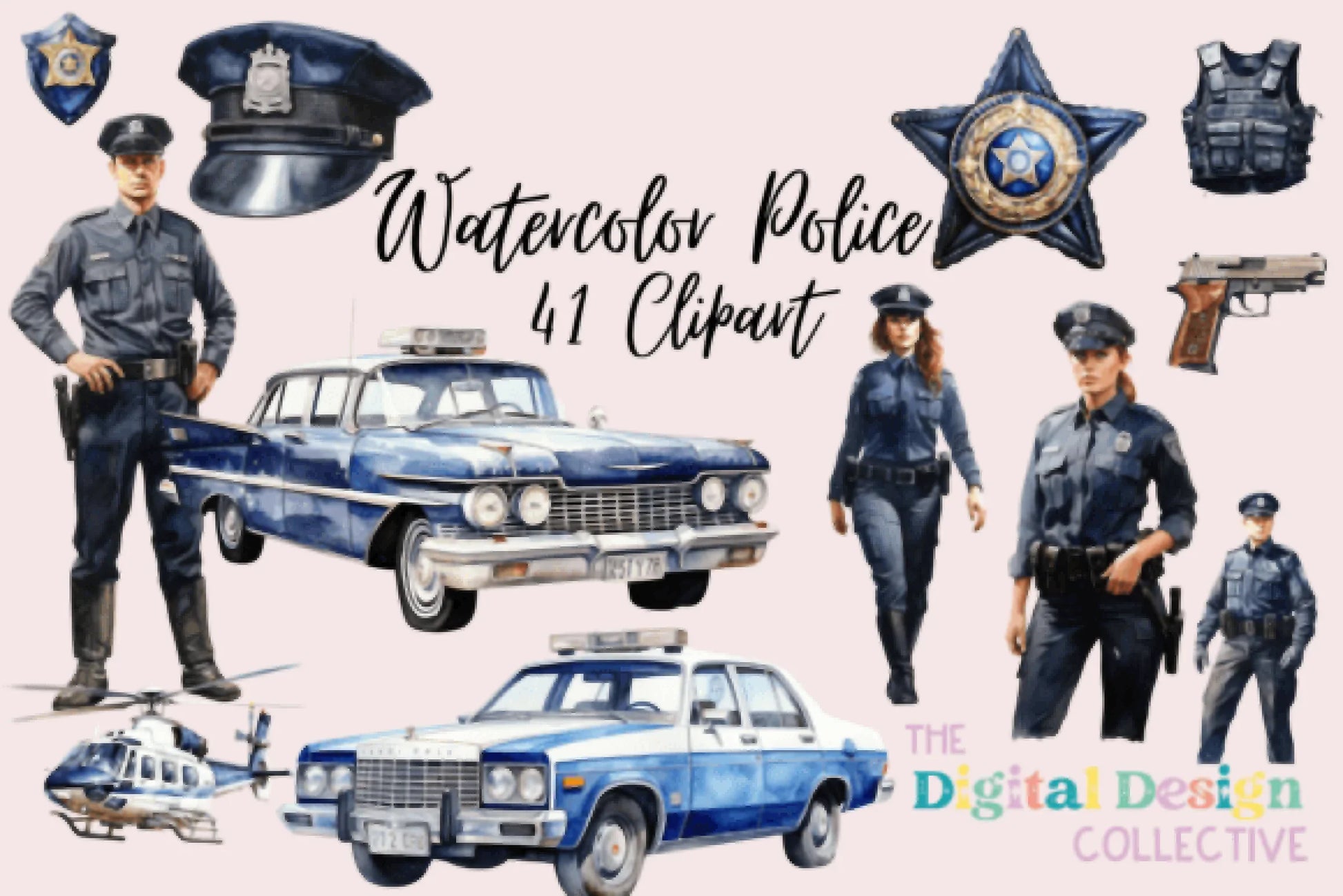 Police Clipart Bundle - CraftNest - Digital Crafting and Art