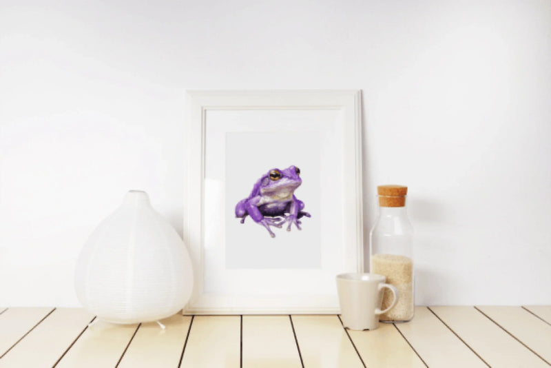 Purple Frog Clipart Bundle Illustration - CraftNest - Digital Crafting and Art