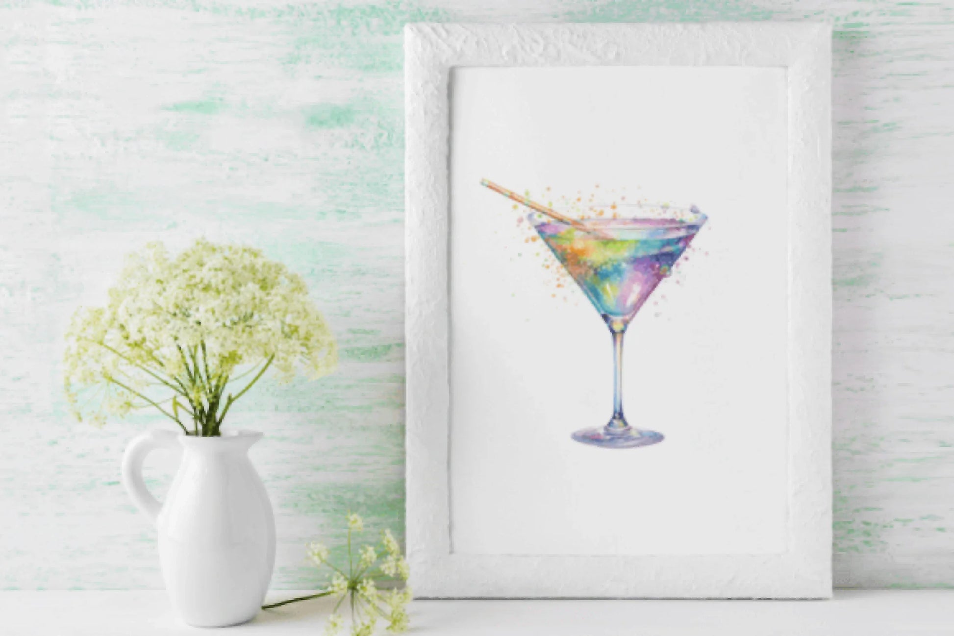 Vibrant Rainbow Martini Clipart Bundle - CraftNest - Digital Crafting and Art