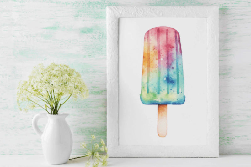 Vibrant Rainbow Popsicle Clipart Bundle - CraftNest - Digital Crafting and Art