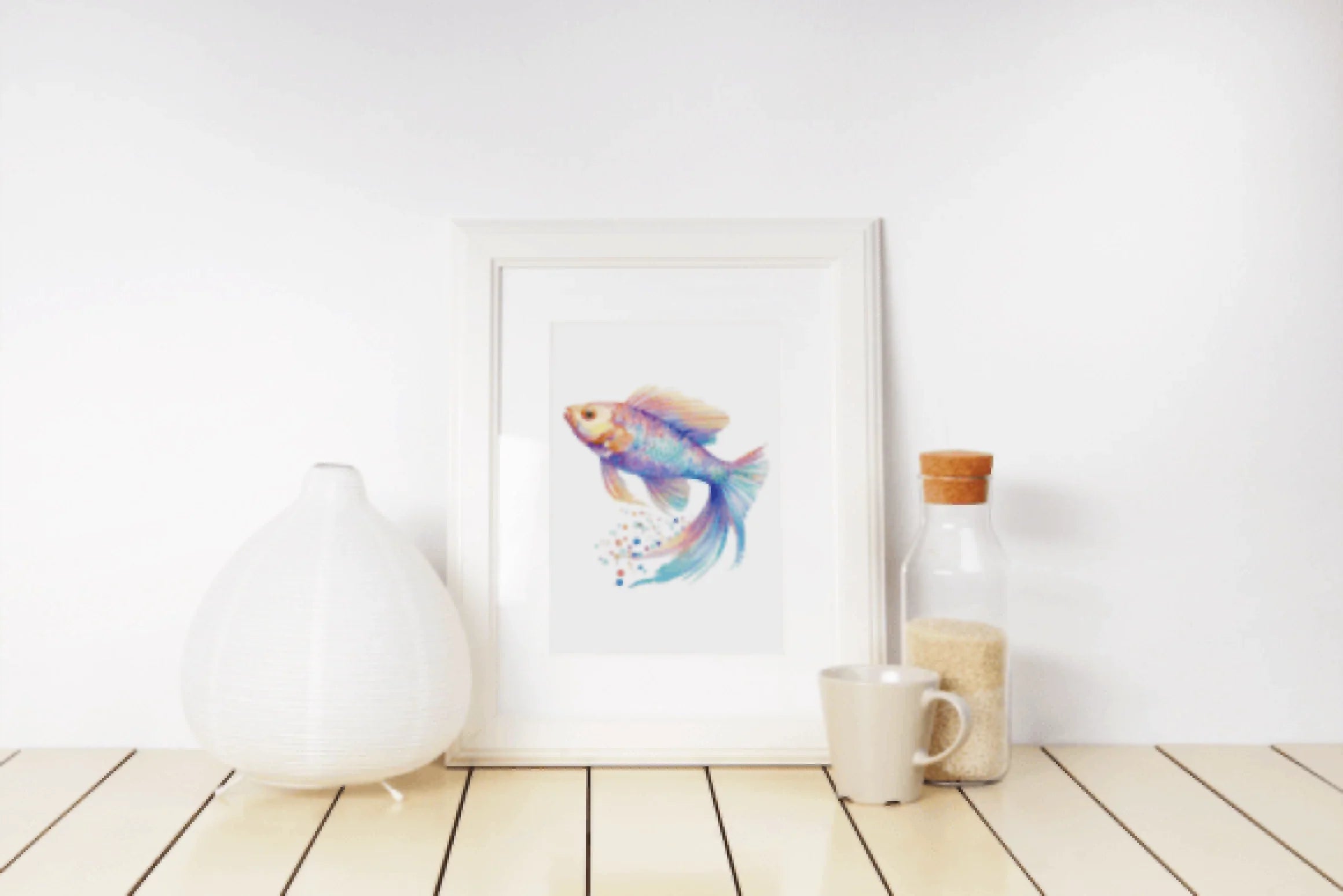 Vibrant Rainbow Fish Illustration Clipart Bundle - CraftNest - Digital Crafting and Art