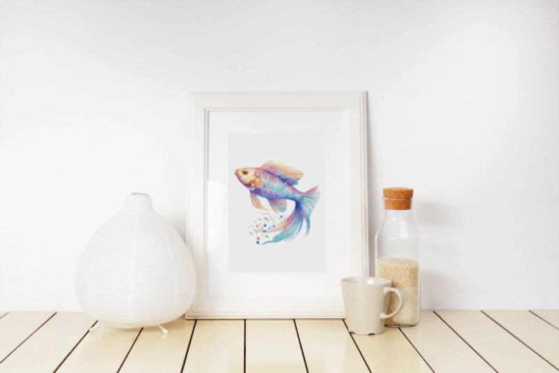 Vibrant Rainbow Fish Illustration Clipart Bundle - CraftNest - Digital Crafting and Art