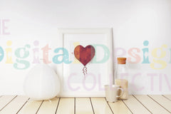 Red Birthday Balloons Clipart Bundle - CraftNest - Digital Crafting and Art