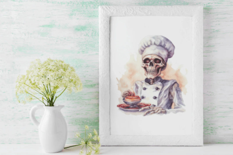 Skeleton Chef Clipart Bundle - CraftNest - Digital Crafting and Art