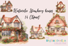 Charming Strawberry Houses Clipart Bundle