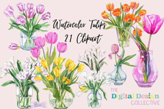 Tulips Clipart Bundle - CraftNest - Digital Crafting and Art
