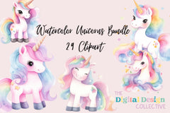 Magical Unicorn Clipart Bundle - CraftNest - Digital Crafting and Art