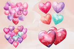 Valentine Hearts Clipart Set - CraftNest - Digital Crafting and Art