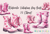Valentine's Day Boots Clipart Bundle