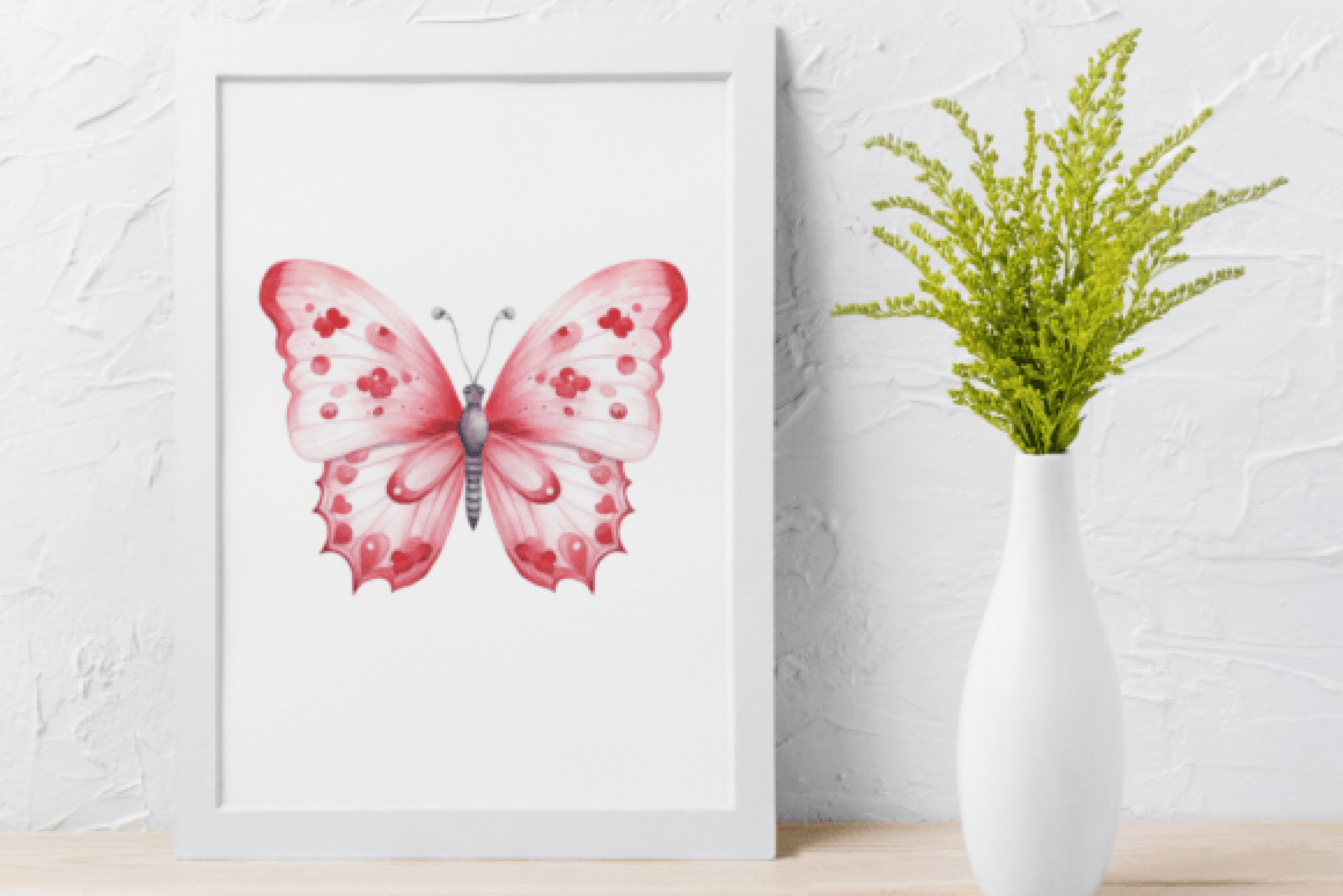 Valentine's Day Butterfly Clipart Bundle