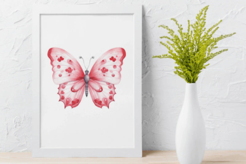 Valentine's Day Butterfly Clipart Bundle - CraftNest - Digital Crafting and Art