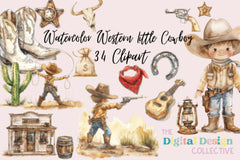 Western Boy Clipart Bundle - CraftNest - Digital Crafting and Art