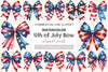 4th Of July Bow Clipart Bundle 3