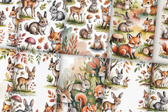 Watercolor Animals Junk Journal Papers - CraftNest - Digital Crafting and Art