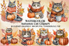 Autumn Cat Clipart Bundle