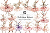 Ballerina Bunny Clipart Bundle 2