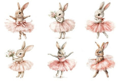 Ballerina Bunny Clipart Bundle 2 - CraftNest - Digital Crafting and Art
