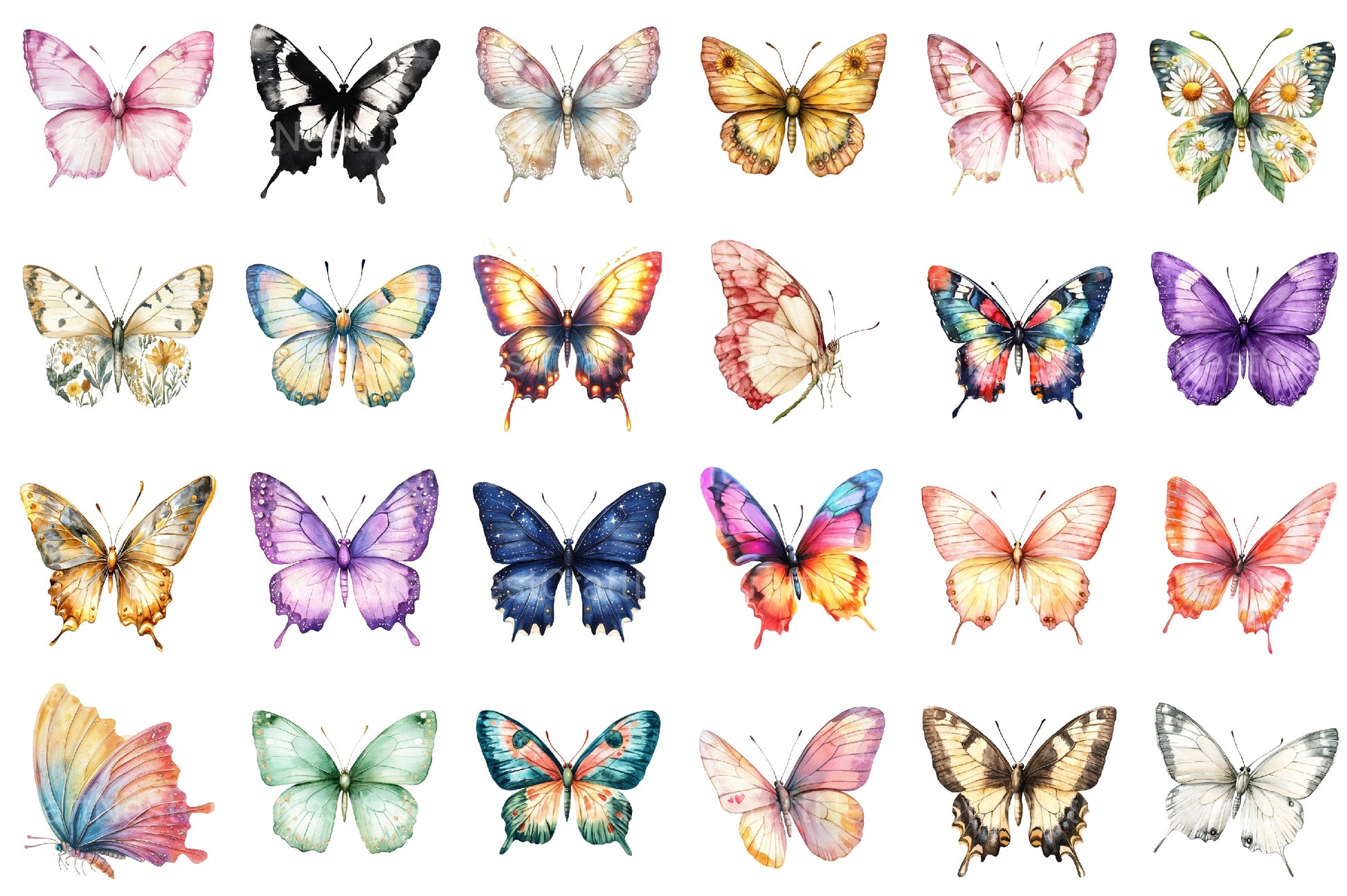 Butterfly Clipart Bundle 26 - CraftNest - Digital Crafting and Art