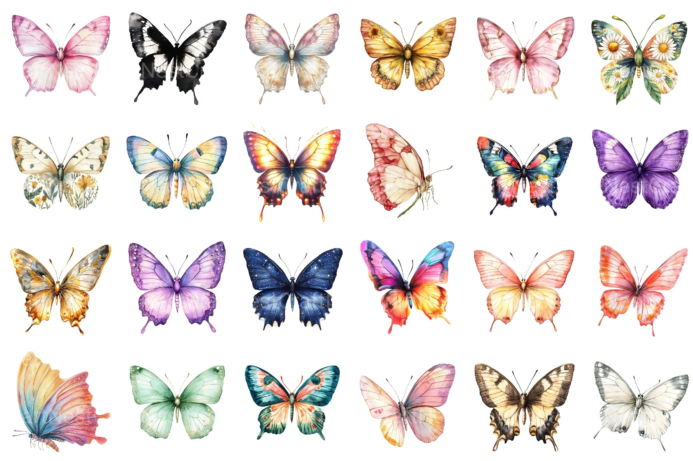 Butterfly Clipart Bundle 26 - CraftNest - Digital Crafting and Art