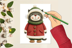 Christmas Cat Clipart Bundle - CraftNest - Digital Crafting and Art