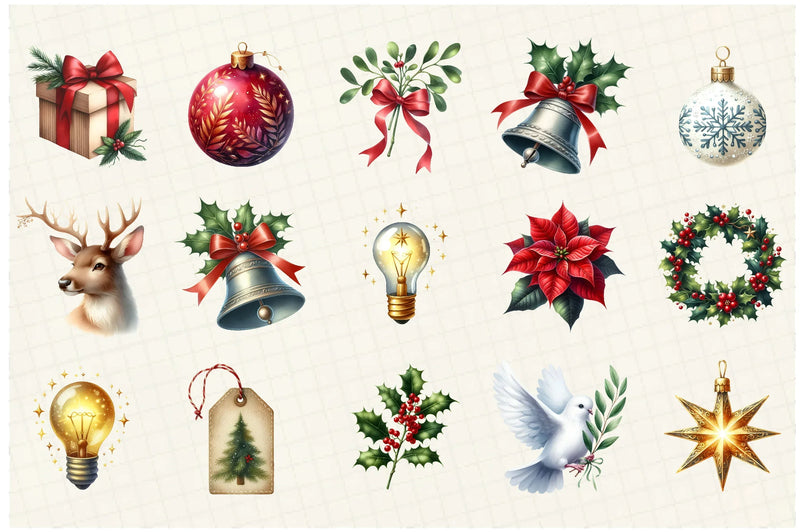 Christmas Clipart Bundle - CraftNest - Digital Crafting and Art