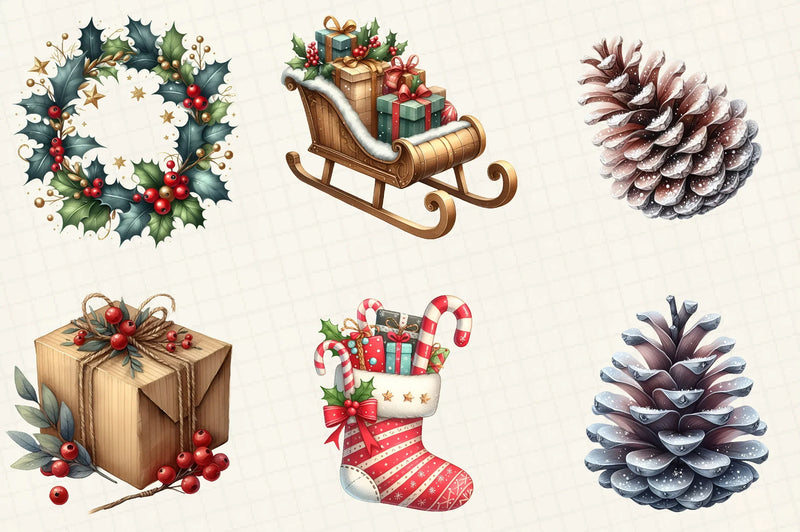 Christmas Clipart Bundle - CraftNest - Digital Crafting and Art