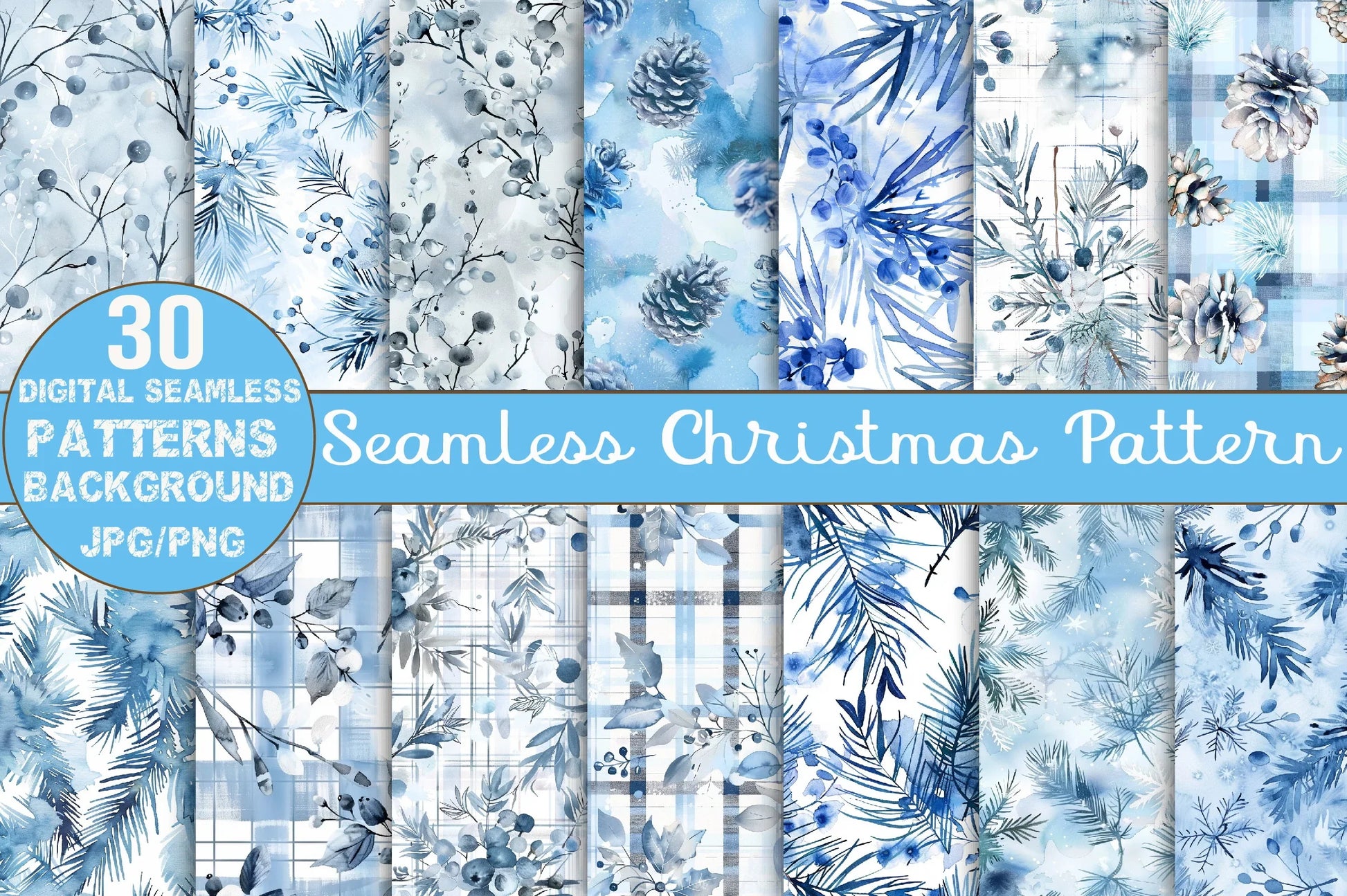 Christmas Pattern Set Clipart Bundle - CraftNest - Digital Crafting and Art