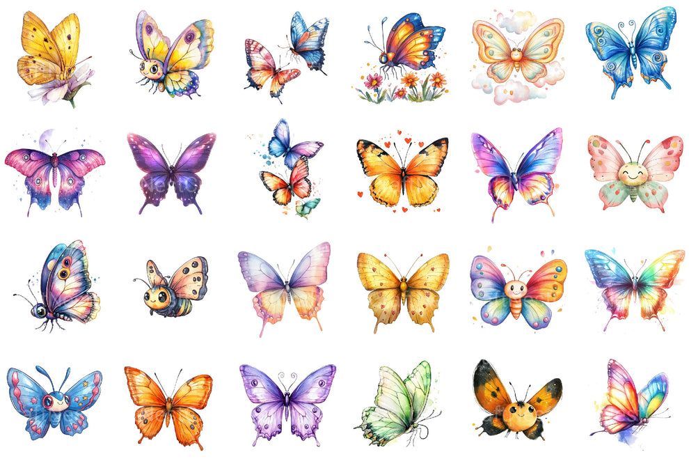 Cute Butterfly Clipart Bundle 3 Cute Butterfly Clipart Bundle 3