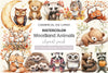 Cute Woodland Animals Clipart Bundle