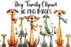 Dog Family Clipart Bundle
