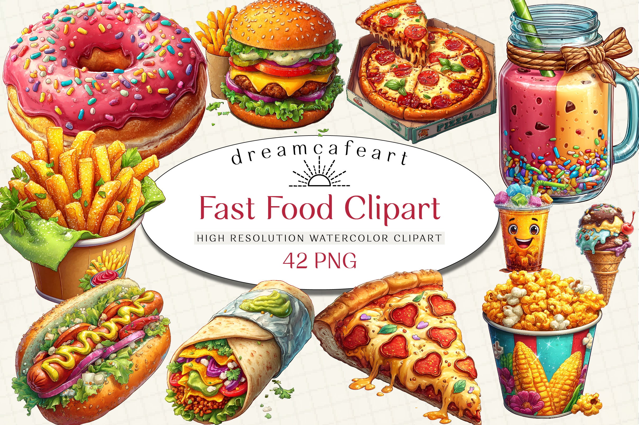 Fast Food Clipart Bundle