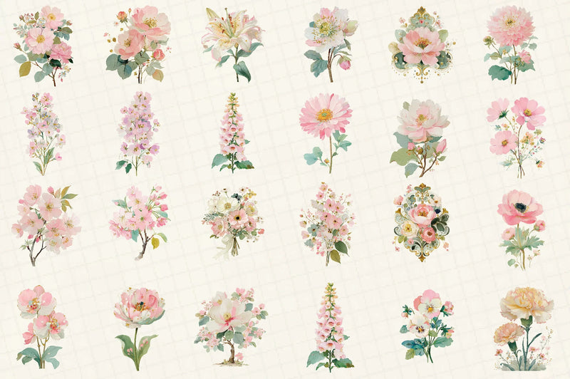 Floral Clipart Bundle - CraftNest - Digital Crafting and Art