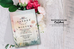 Watercolor Garden - Floral - CraftNest - Digital Crafting and Art