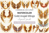 Gold Angel Wings Clipart Bundle