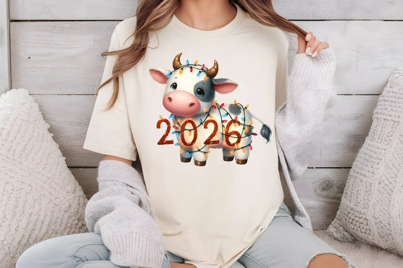 New Year Cow Clipart Bundle - CraftNest - Digital Crafting and Art