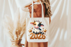 New Year Cow Clipart Bundle - CraftNest - Digital Crafting and Art